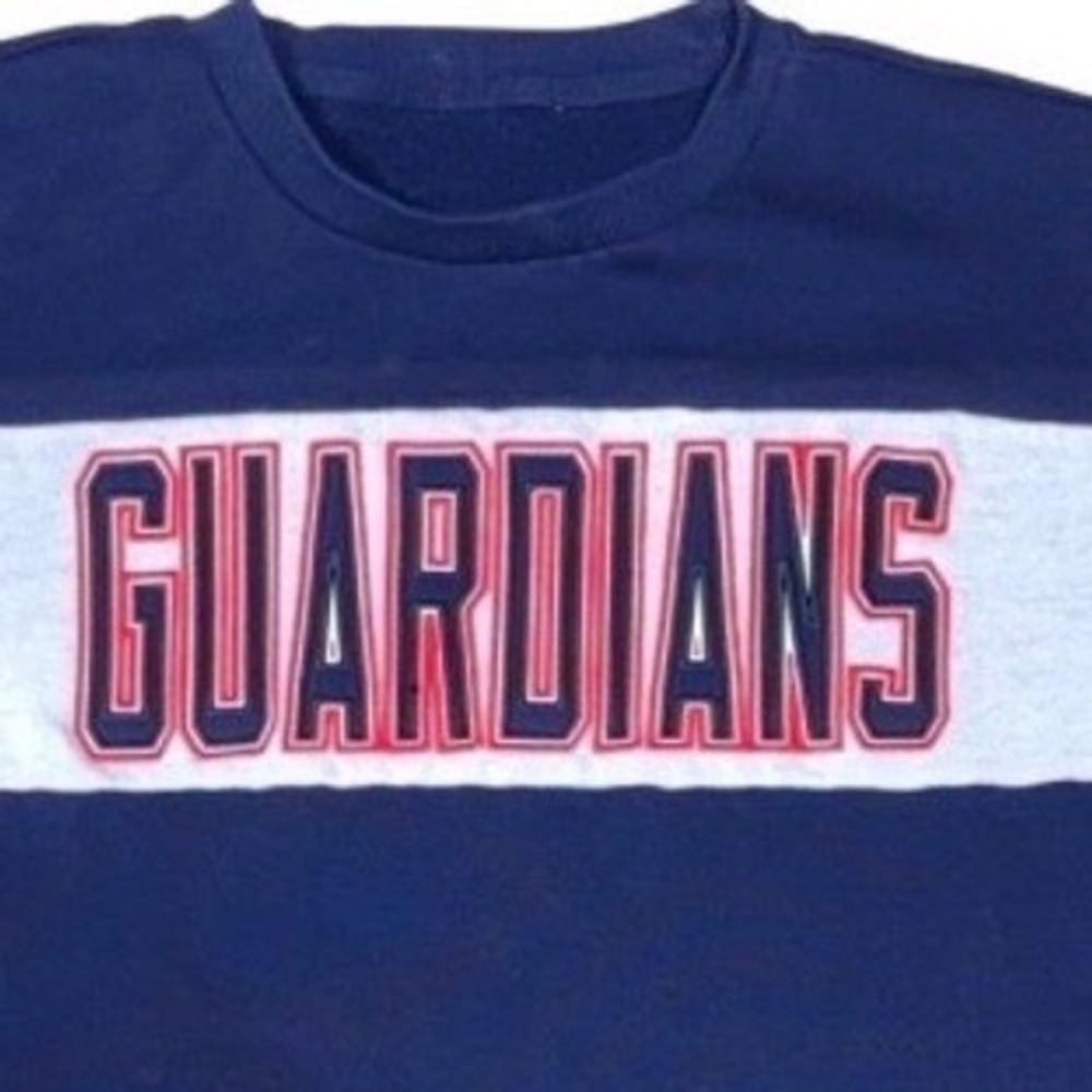 Starter Cleveland Guardians Pullover Sweatshirt Womens XL Colorblock MLB